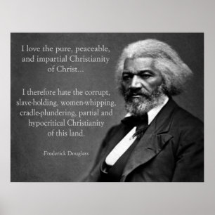 Póster Frederick Douglass Christianty
