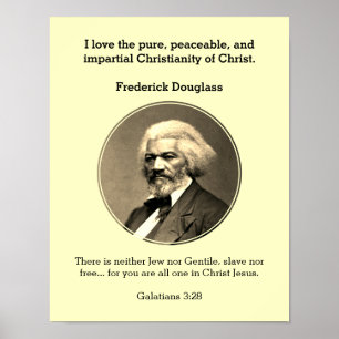Póster FREDERICK DOUGLASS Cita Personalizado Escritura