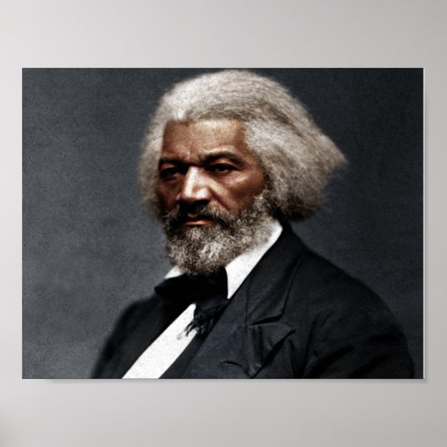 Póster Frederick Douglass coloreado (Frente)