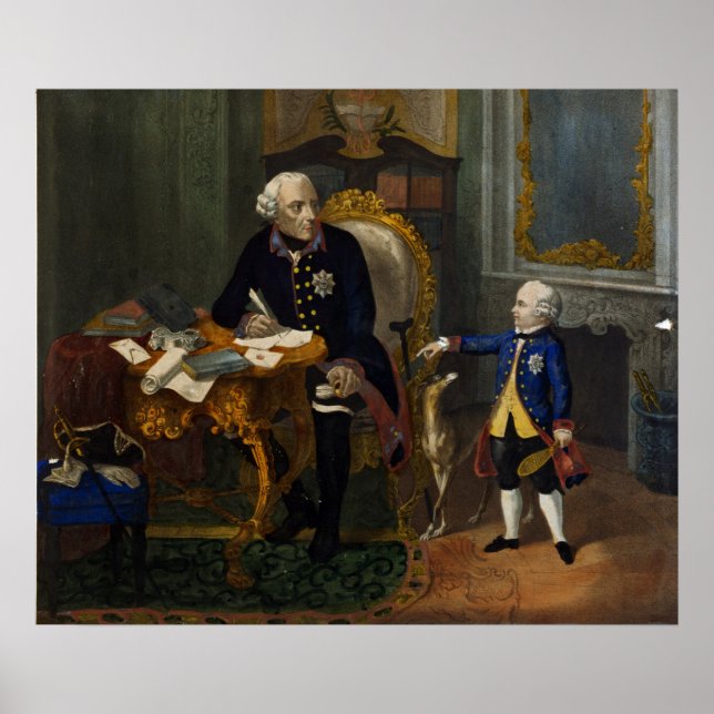 Póster Frederick el Grande y su abuelo (Frente)