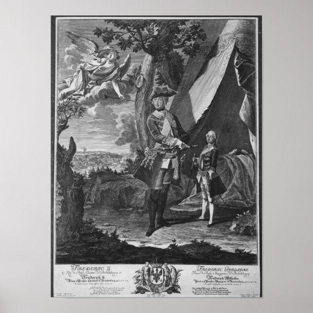 Póster Frederick II y su sobrino Frederick William (Frente)