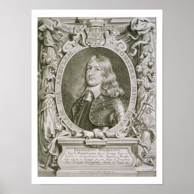 Póster Frederick William (1620-88) Elector de Brandenburg (Frente)