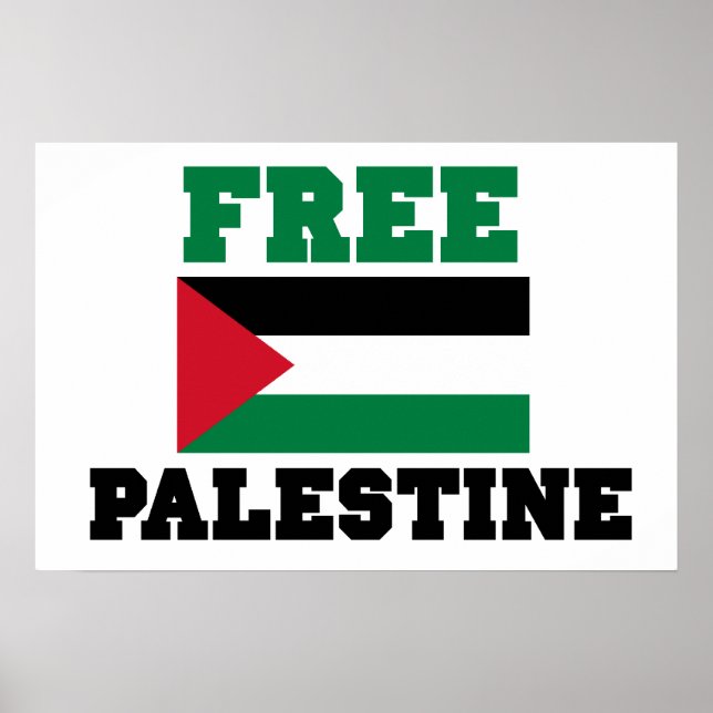 Póster Free Palestine (Frente)
