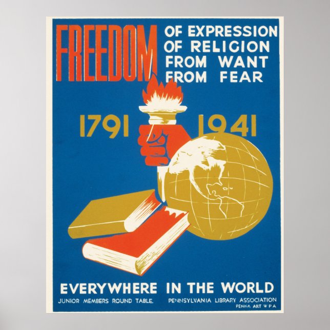Póster Freedom ~ Everywhere in the World (Frente)