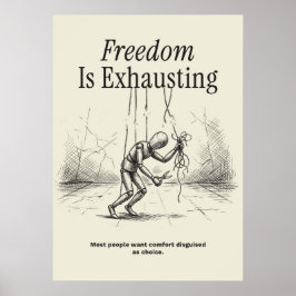 Póster Freedom Is Exhausting