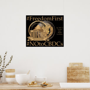 Póster #FreedomFirst: Billetera de Libertad- Abrazando la