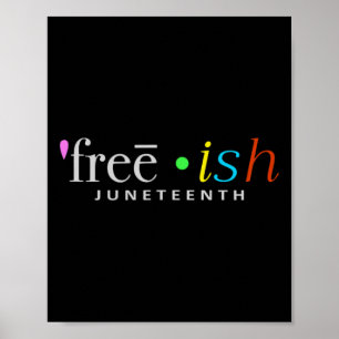 Póster Freeish Black History Divertido de la celebración
