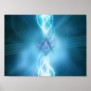 Póster Freemason eléctrico