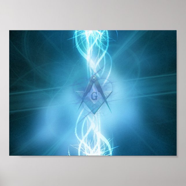 Póster Freemason eléctrico (Frente)