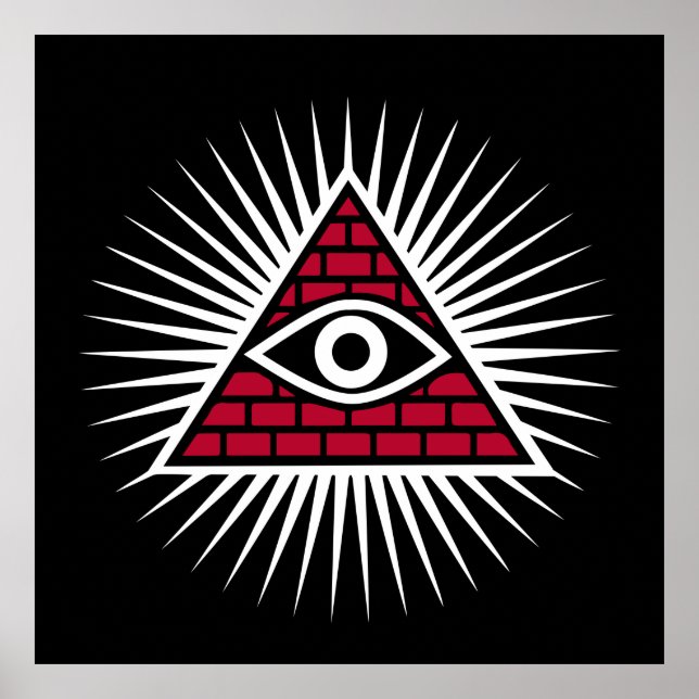 Póster Freemasonic eye (Frente)