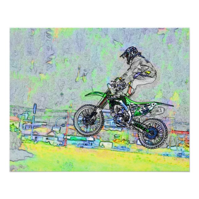 Póster Freestyle Stuntman-Motocross Rider (Anverso)
