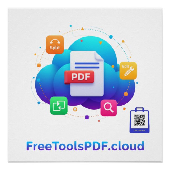 Póster FreeToolsPDF – ¡El poder digital divertido en tu c (Anverso)