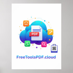 Póster FreeToolsPDF – ¡El Poder Digital Divertido en Tu C