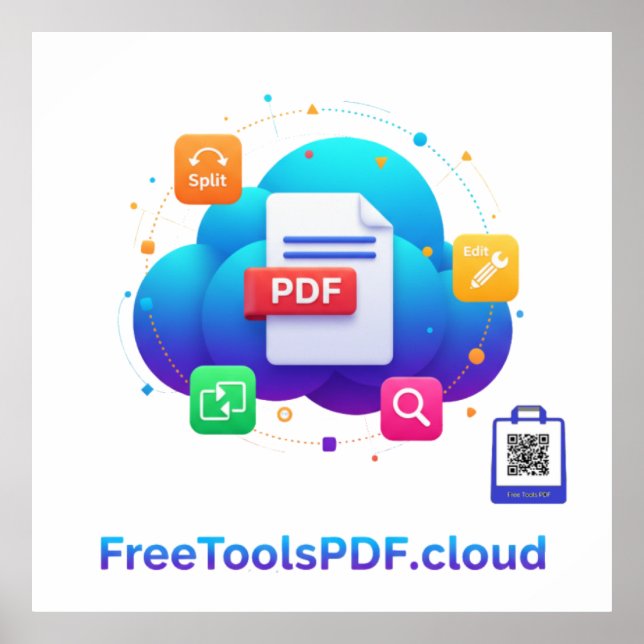 Póster FreeToolsPDF – Fun Digital Power on Your Shirt! (Frente)