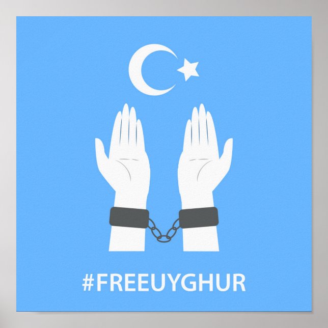 PÓSTER #FREEUYGHUR (Frente)