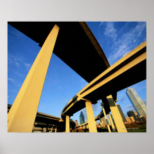 Póster Freeway Overpass in Dallas