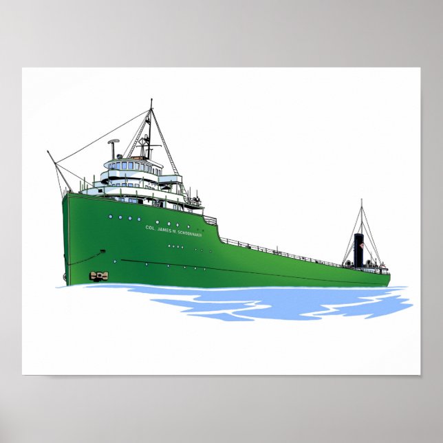 Póster Freighter Col. James M. Schoonmaker tal como fue c (Frente)