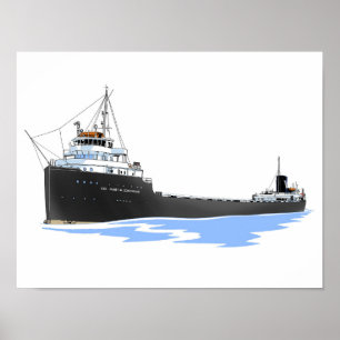 Póster Freighter James M. Schoonmaker Wilson fleet