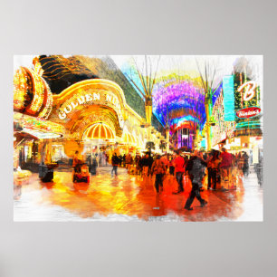 Póster Fremont Street Experience Las Vegas Value Poster