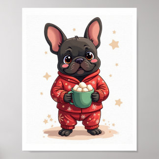 Póster French Bulldog Cozy Cocoa