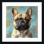 Póster French Bulldog Personalized Print<br><div class="desc">French Bulldog Personalized Print</div>