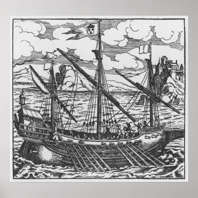 Póster French galley (Frente)