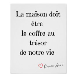 Póster French Quote Wall Art