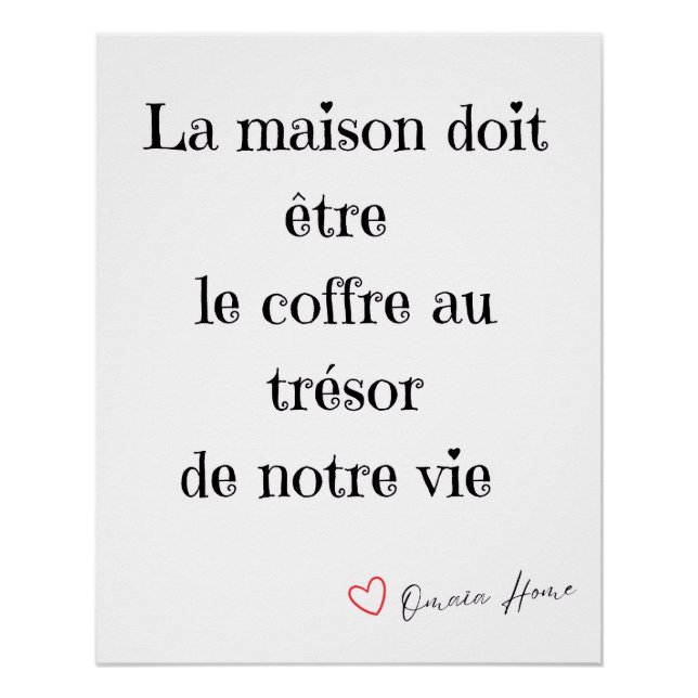 Póster French Quote Wall Art  (Anverso)