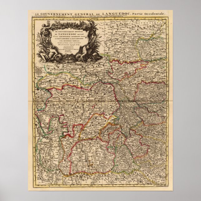 Póster French settlements and forests (Frente)