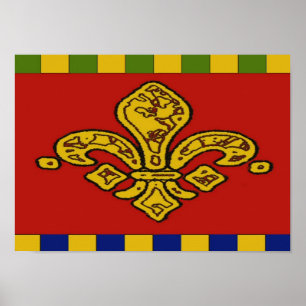 Póster French Style Fleur De Lis