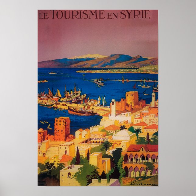 Póster French Travel Poster, Touring in Syria (Frente)