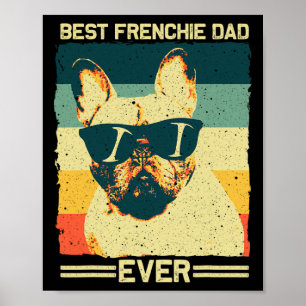 Póster Frenchie Dad Design Men Padre Bulldog francés Amor