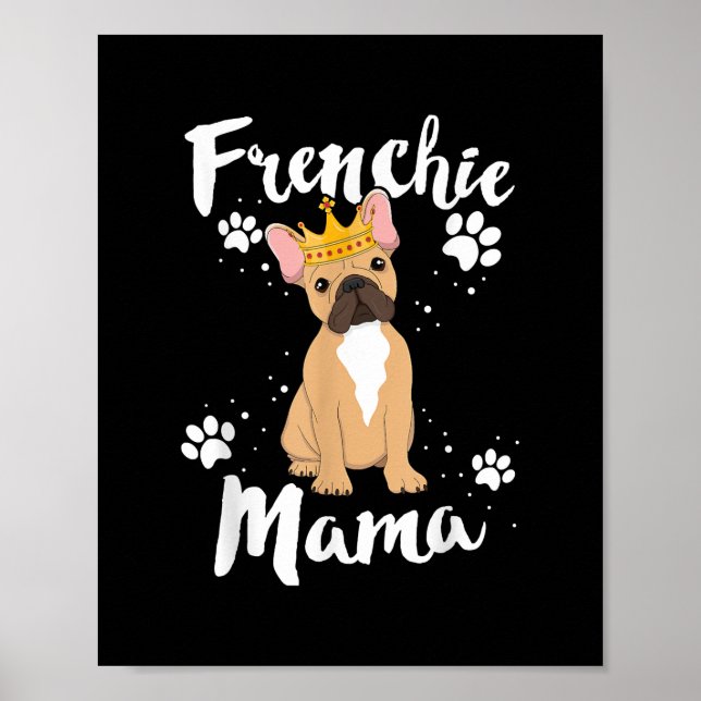 Póster Frenchie Mama Women Mor Mom Perg Lover Gift (Frente)