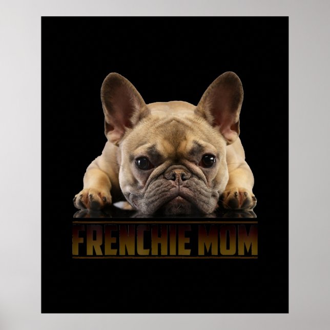 Póster frenchie mom | french bulldog mom gift (Frente)