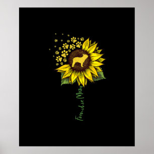 Póster Frenchie Mom Sunflower Bulldog francés Lover Gift