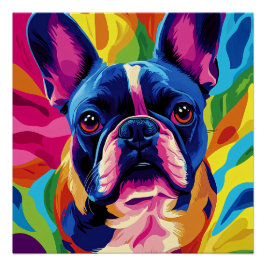 Póster Frenchie Pop Art
