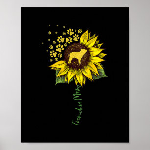 Póster Frenchie Sunflower Mom Bulldog francés Lover Gift