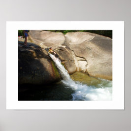 Póster Frente a las cataratas de Chute Franconia