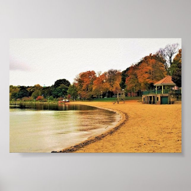 Póster Frente al lago Lemán, Wisconsin (Frente)