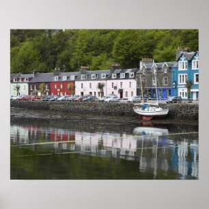 Póster Frente al mar, Tobermory, Isla de Mull, Escocia, 2