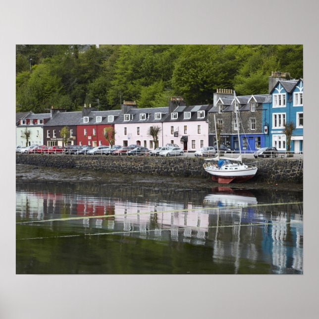 Póster Frente al mar, Tobermory, Isla de Mull, Escocia, 2 (Frente)