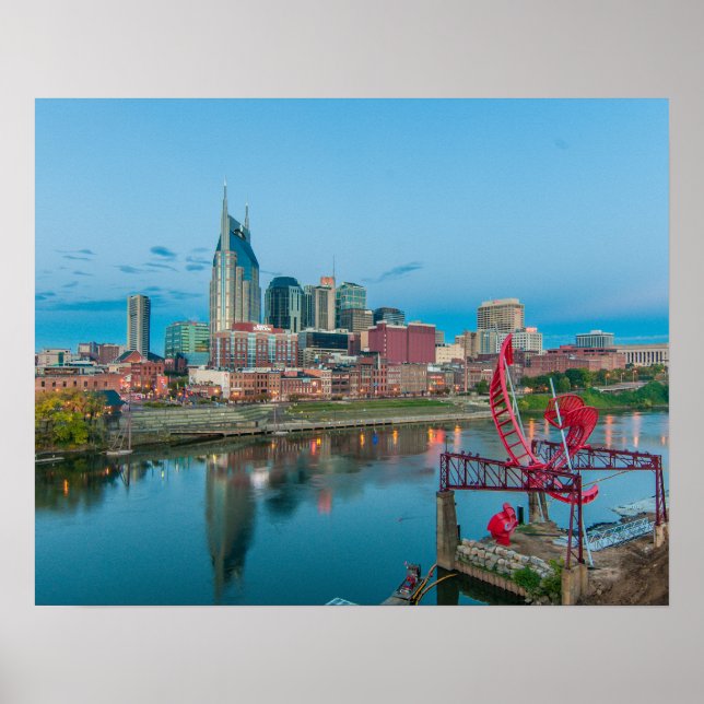 Póster Frente al río Nashville (Frente)