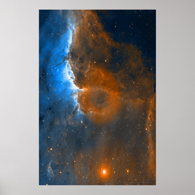 Póster Frente de ionización de nebulosa pelicana 20x30 (2 (Frente)