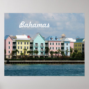 Póster Frente de océano Bahamas