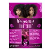 Frente de salón de belleza afroamericano personali