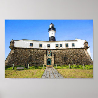 Póster FRENTE DO FAROL DA BARRA - Salvador Ba