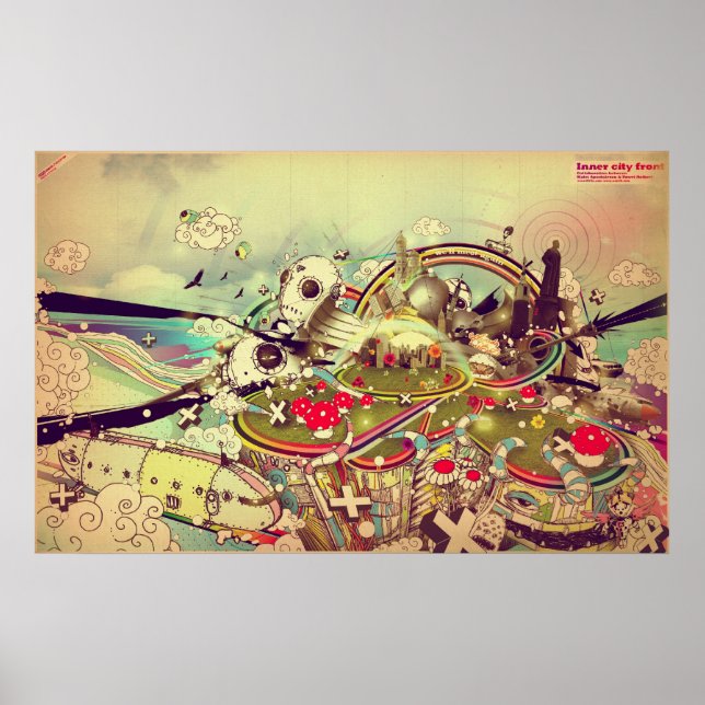 Póster Frente interior de la ciudad (Frente)