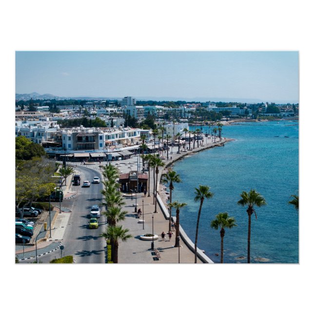 Póster Frente marítimo de Paphos (Anverso)