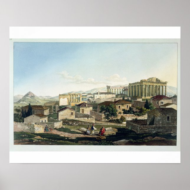 Póster Frente Oeste del Partenón, placa 19 de Par (Frente)