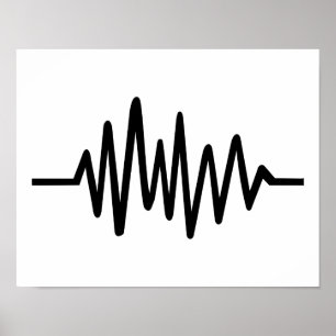 Póster Frequency music pulse